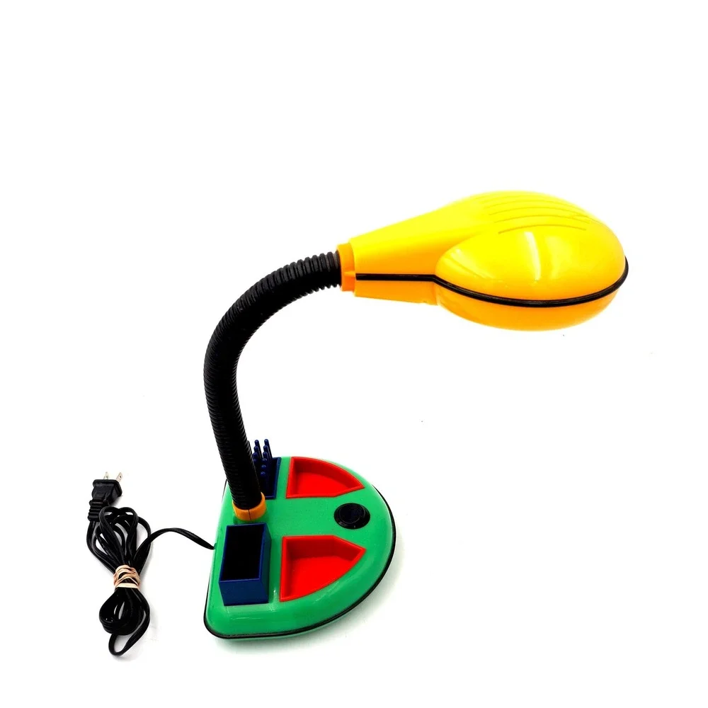 Vtg 80s Rabbit Tanaka Multi-Colored‎ Gooseneck Desk Lamp Memphis Milano Style